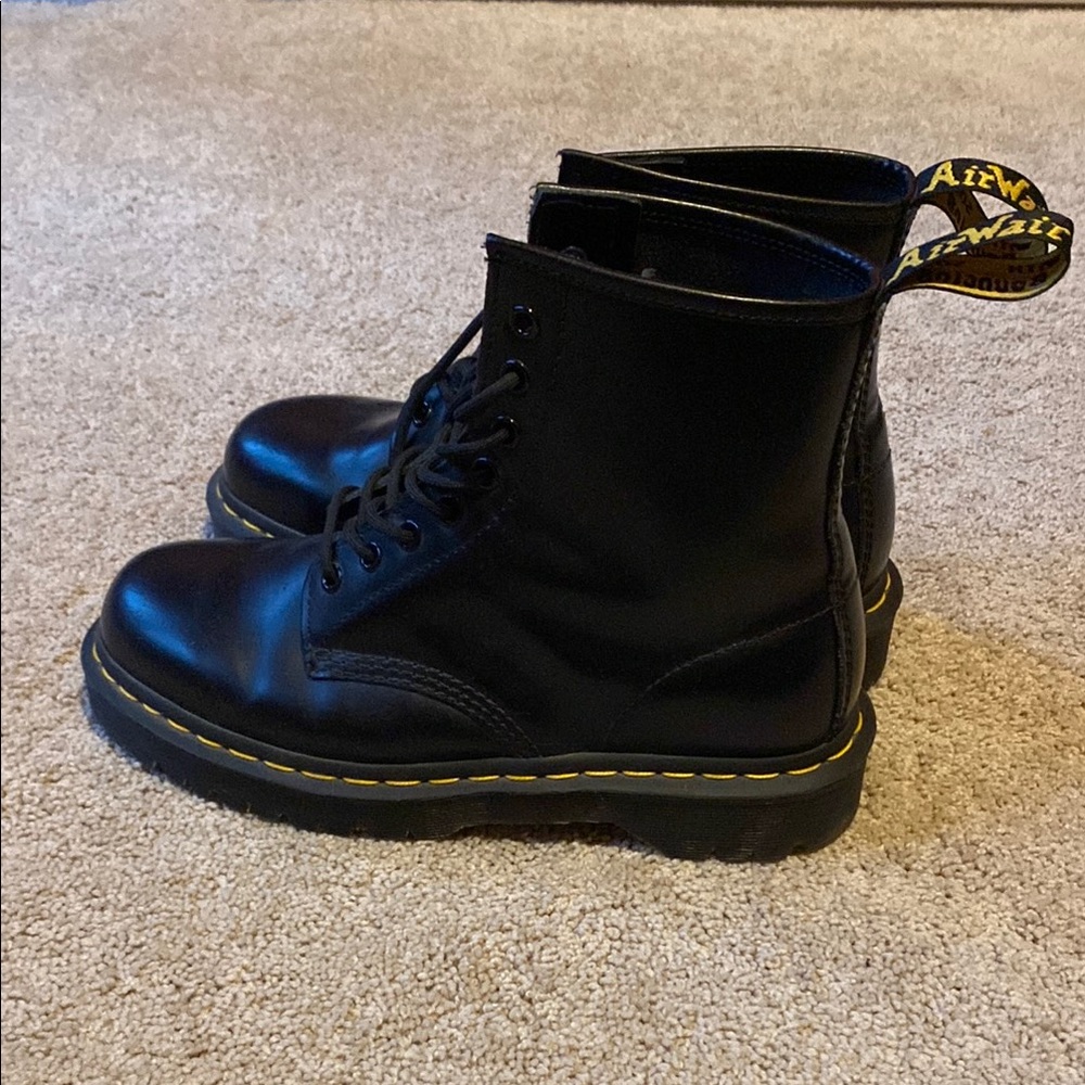 Worn twice! Dr. Marten classic black leather boot! Women’s size 9